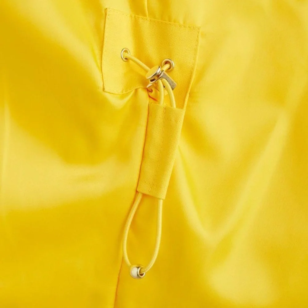 Mini Rodini Yellow Kids Jacket with Panda Patch